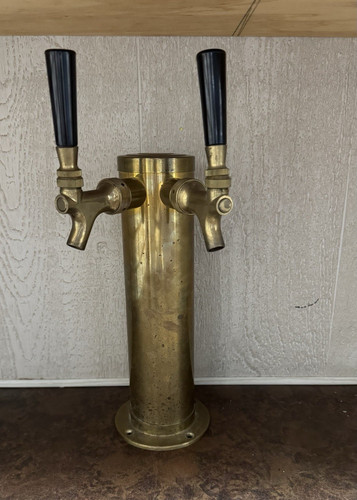 Brass dual tap - draft, beer