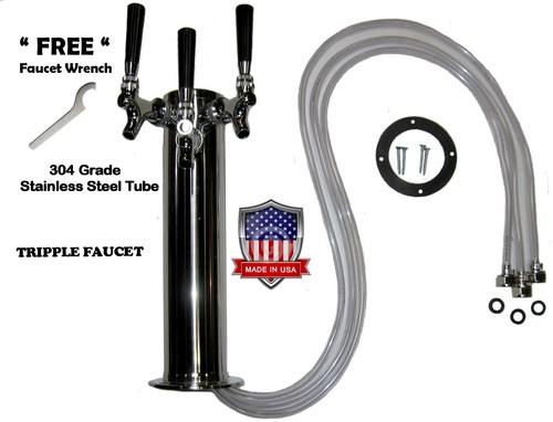 Triple tap draft beer tower - beer,